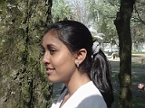 Asmita With A Galician Flower In Her Hair